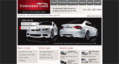Desktop Screenshot of concordecars.co.za